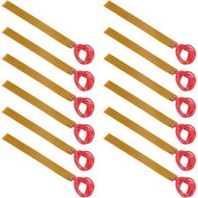 ACEIRMC 12pcs 10mmx93mm Film Heater Plate Adhesive Pad, PI Heating Elements Film 12V 12W Strip Heater Adhesive Polyimide Heater Plate (12V 12W 10mmx93mm)