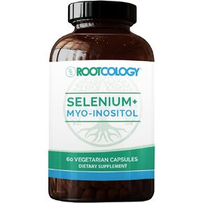 Rootcology Myo-Inositol + Selenium - Comprehensive Blend to Promote Hormone Balance and Immune System Health (60 Capsules)