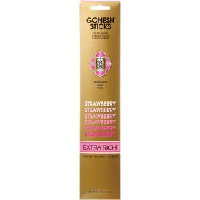 Gonesh Collection Strawberry – 4 Pack-Extra Rich Incense, 80 Count,Gold