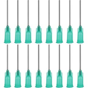Shintop Dispensing Needle, 1 Inch 18G Blunt Tip Syringe Needles with Luer Lock for Refilling Glue, Inks and Syringes (Pack of 100)