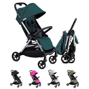 Colugo The One Stroller - Lightweight Easy Fold Compact Toddler Stroller and Baby Stroller for Travel, Large Storage Basket, One Hand Fold, Includes Raincover, Bumper Bar, Cupholder (Black)