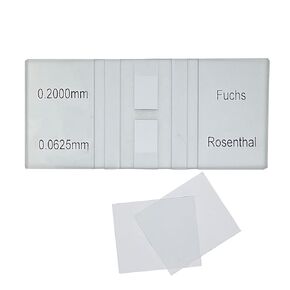 MUHWA Fuchs-Rosenthal Counting Chamber with 2 Coverslips for Counting Leukocytes, Eosinophils and Cells in The Cerebrospinal Fluid