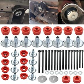 Body Mount Bushing Kit for Ford F250 F350 Super Duty 2008-2016 2WD 4WD, KF04060BK Polyurethane Body Cab Mounts & Steel Sleeves & Hardware (60PCS)