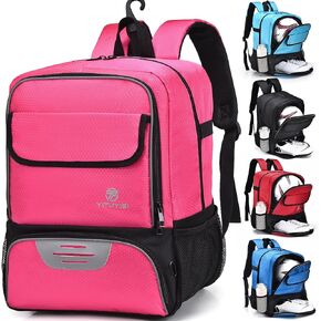 Youth Soccer Bag Baseball Volleyball Football Handball Sports Backpack with Ball Compartment Fit Boys Girls