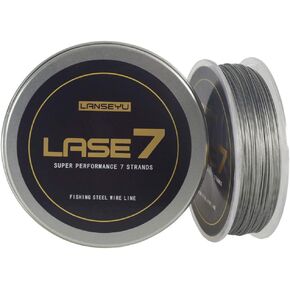 100 Metres 33 Pound 0.5mm Fishing Stee Wire Nylon Coated 1x7 Stainless Steel Leader Wire Super Soft Fishing Wire Lines in Kuwait