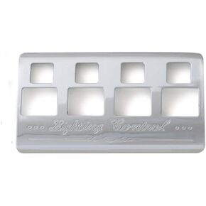 Grand General 68632 Plastic Chrome Lighting Control Panel Cover with 4-Switch Opening for Kenworth