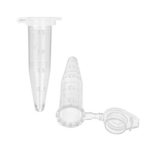 stonylab Micro Centrifuge Tubes, 1.5ml Polypropylene Graduated Clear Plastic Centrifuge Vials with Flat-Top Snap Cap, Pack of 500 (1.5ml, 500 Packs)