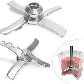 Replacement Paddle Blade for Ninja Creami Series Ice Cream Makers -Compatible with Ninja NC299, NC300, NC301 series-Stainless Steel