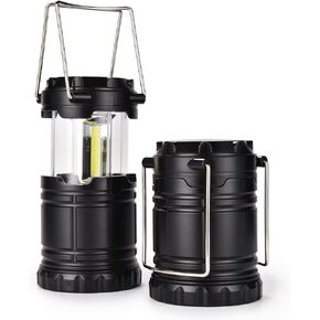 Lantern Collapsible Camping Light, Battery Operated Lanterns COB Super Bright for Power Outages Indoor Emergency Outdoor Camping Hiking Kit, 2 Pack