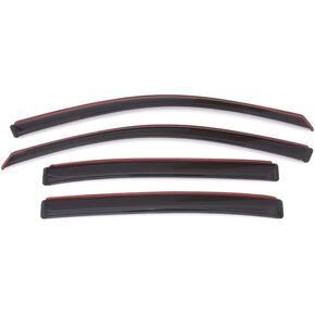 Auto Ventshade [AVS] In-Channel Ventvisor / Rain Guards | Fits 2013 - 2017 Honda Accord Sedan- Smoke, 4 pcs. | 194535