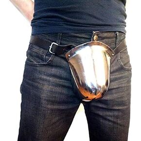 ARTIZANSTORE Medieval SCA Steel Groin Buhurt Fighter Crotch Protector 15th Century Codpiece for Men's