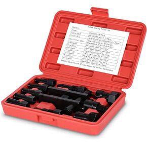 ACIMOD 10PCS Motorcycle Blind Hole Bearing Puller Tool Kits with Instructions, 8-25MM Motorcycle Wheel Inner Bearing Removal Puller Tool Set