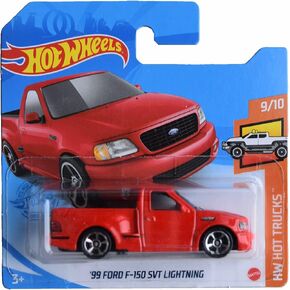 Hot Wheels '99 Ford F 150 SVT Lightning, HW Hot Trucks 9/10 [red] Short Card