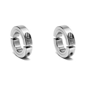 Climax Metal 2C-137-Z طوق تثبيت من قطعتين، طلاء زنك، فولاذ، تجويف 1-3/8 بوصة، 2-1/4 بوصة OD، عرض 9/16 بوصة