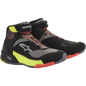 Alpinestars CR-X Drystar Riding Shoes (9.5) (BLACK/YELLOW FLUO/RED FLUO)