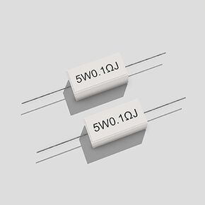 QeeaHuuo 2 PCS Cement Resistor, 1 Ohm 10 Watt Resistor,1KV 5% Tolerance Axial Leaded Wire Wound Fixed Ceramic Resistor