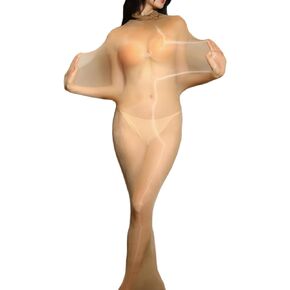 Women'S Bodystocking Body Stockings For Women Sexy Full Body Stocking Oil Shiny Body Stocking