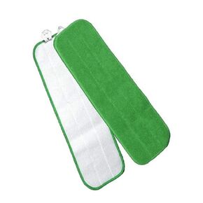 Microfiber Wet Flat MOP Velcro BK, GRN 24", 1 DZ