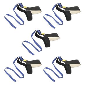 MECCANIXITY 10pcs ESD Anti Static Foot Heel Straps Anti Static Wrist Strap Band Adjustable Buckle-Type for Grounding Removing Static, Black,White