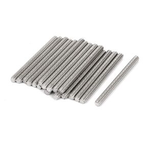 uxcell M4 x 50mm 0.7mm Pitch 304 Stainless Steel Fully Threaded Rod Fasteners 20 Pcs
