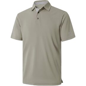 Mens Golf Shirt Short Sleeve Moisture Wicking Dry Fit Performance Solid Casual Pique Golf Polo Shirts for Men