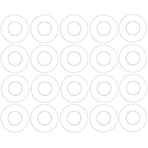 Sterling Seal CRG7530.500.125.300X20 7530 Ring Gasket, 1/2" Pipe Size, 1/8" Thick, Pressure Class 300#, PTFE, Virgin Teflon, White (Pack of 20)
