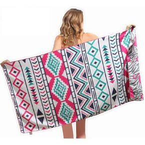 HAOKUN Microfiber Sand Free Beach Towel Blanket-Quick Fast Dry Super Absorbent Lightweight Thin Towel for Travel Pool Swimming Bath Camping Yoga Gym Sports Idea … (Shark)