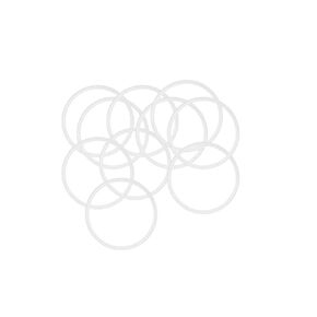 uxcell Silicone O-Rings, 40mm OD 37mm ID 1.5mm Width VMQ Seal Gasket for Compressor Valves Pipe Repair, White Pack of 10