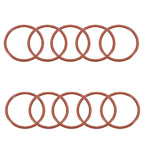 uxcell Silicone O-Ring, 24mm Outside Diameter, 17.8mm Inner Diameter, 3.1mm Width, VMQ Seal Rings Sealing Gasket Red, 10PCS