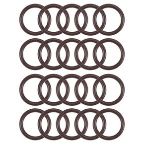 uxcell Fluorine Rubber O-Rings 6mm OD 3mm ID 1.5mm Width, Metric FKM Sealing Gasket, Pack of 20