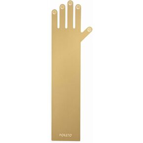 Brass Bookmark Hand 6" x 2" Reading Books