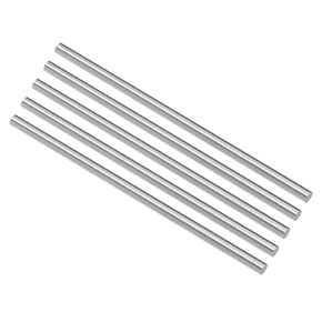 uxcell Round Steel Rod, 3.9mm HSS Lathe Bar Stock Tool 100mm Long, for Shaft Gear Drill Lathes Boring Machine Turning Miniature Axle, Cylindrical Pin DIY Craft Tool, 5pcs