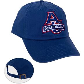 Desert Cactus American University Baseball Hat AU Eagles Brimmed Embroirderd Cap Adjustable Cloth Strap Adult (Style A) Blue
