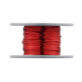 BINNEKER 20 AWG Magnet Wire - Enameled Copper Wire - Enameled Magnet Winding Wire - 4 oz - 0.0315" Diameter 1 Spool Coil Red Temperature Rating 155℃