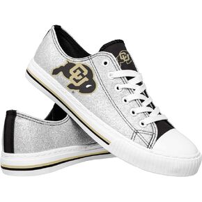 FOCO womens Ncaa College Team Logo Fashion Low Top Canvas Sneakers Shoes