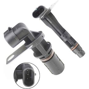 higherbro 2pcs Crankshaft + Camshaft Position Sensor Kits for 1999-2006 Chevrolet Silverado 1500 2500 3500; 2001-2006 Silverado 1500 HD