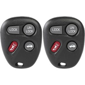 KOBLEAR1XT Keyless Entry Remote Key Fob for Buick Lesabre for Chevy Astro Blazer Corvette Express Impala Malibu Monte Carlo SSR for GMC Jimmy Savana for Oldsmobile Alero Aurora 01-2005 2PCS 4 Buttons