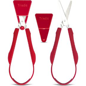 Loop Scissors for Kids with Safety Shield, Right or Left Handed for Preschools, Schools, Classrooms, Adaptive and Special Needs Children (4)