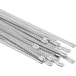PATIKIL 7.9Inch Spiral Steel Boning, 20 Pack Steel Spiral Corset Boning Stay for Sewing Corset Underwear Costumes Wedding Dress Making, Silver
