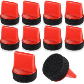 10 Pcs Shine Shoes Sponge Applicators Foam Dauber Shoe Polish Applicator Brush Leather Shoes Boots Care Cloths Suede Cleaner(10 Pcs Shoe Sponge A)