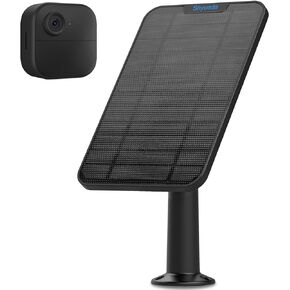 4W Solar Panel Charging Compatible with All-New Blink Outdoor 4 (4th Gen) Only, with 13.1ft Waterproof Charging Cable, IP65 Weatherproof,Includes Secure Wall Mount (1)