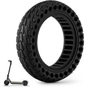 HAONAIMO E Scooter Tires,10 Inches x 2.5 Solid Tires,10 Inches Solid Replacement Wheels,60/70-6.5 Electric Scooter Solid Rubber Tires,Solid Tires for Ninebot Max G30/G30D/G30E/G30LP/Electric Scooter