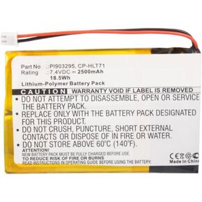 MPF Products 2500mAh HLT71BAT, PL90329, CP-HLT71 Battery Replacement Compatible with Haier HERLT71, HLT71, 805-01-NL Digital Prism ATSC-710, A1710130, TVS3970A LCD TV