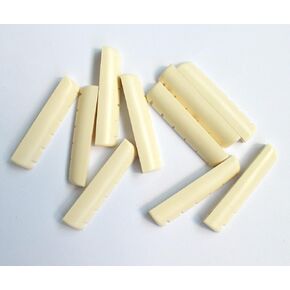 Generic 30 pcs Acoustic Guitar Nuts for 6 String Guitar Plastic Ivory 43 x 6 x 8.88-8.00