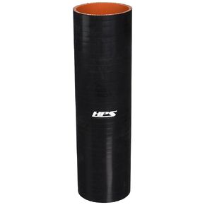 HPS HTST-312-BLK Silicone High Temperature 4-ply Reinforced Tube Coupler Hose, 50 PSI Maximum Pressure, 12" Length, 3-1/8" ID, Black