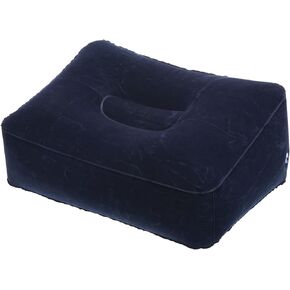 PATIKIL Travel Foot Rest Pillow, 2 Pack Inflatable Foot Rest Cushion Car Seat Footrest Leg Rest Pillow for Airplane Travel Office Home, Dark Blue in Kuwait