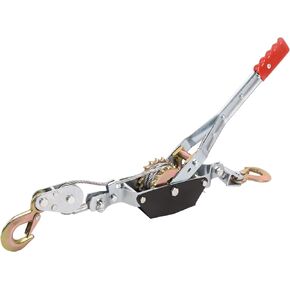 VAIDPRO 2 Ton Come Along Winch, Heavy Duty 2 Hook Steel Cable Dual Gear Power Puller, Automotive Hoist Winch Puller Tool for Moving Boats, Securing Items, Transporting Logs, 4400 LBS Load Capacity