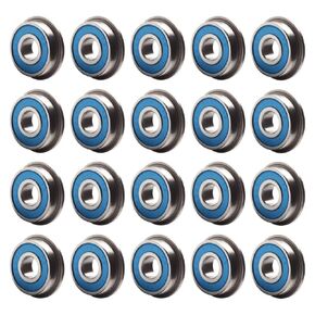 FUSHIBEARING F695 2rs Flanged Bearing 5x13x4 mm, Blue Sealed Precision A9 3D Printer F695rs Bearings for VORON Belted RC, Pack of 20 Pcs