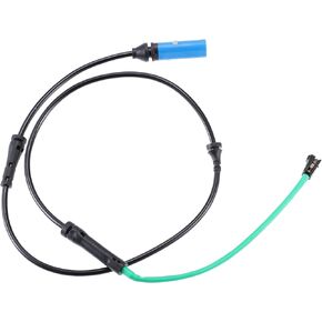 ACROPIX Car Brake Pad Sensor Front Disc Brake Pad Wear Indicator Sensor Fit for BMW 740i - Pack of 1 Black Blue