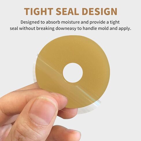 10Pcs Thick Ostomy Barrier Rings, 4mm Moldable Ostomy Rings, Hydrocolloid Skin Extender Rings for Colostomy Bags,Sting-Free Ostomy Supplies in Kuwait
